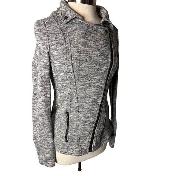 Market & Spruce women’s large Moto jacked long sleeve zip pockets - Picture 6 of 14